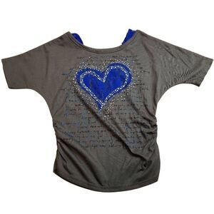 Forever Orchid heart blouse 7/8